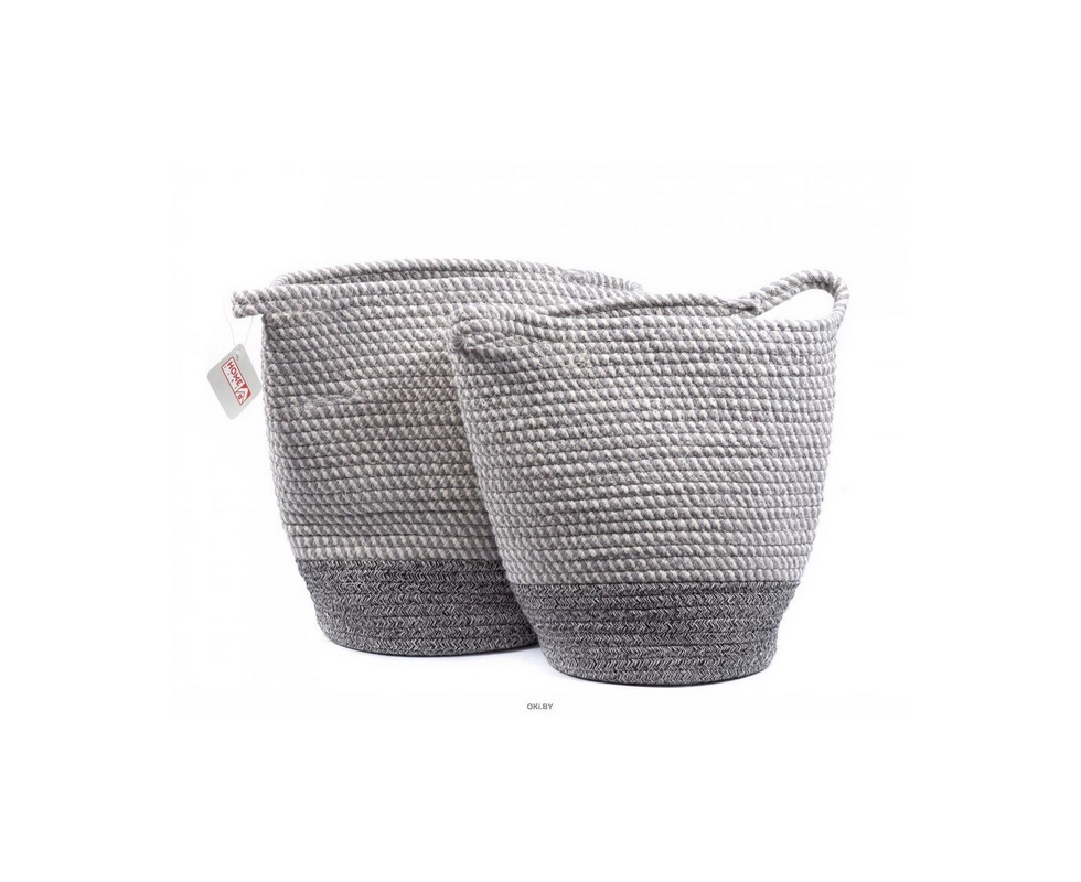 Купить Набор корзин плетеных 2 штуки 30*33/23*24 см                                                        