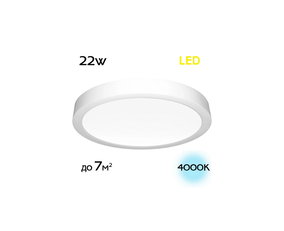 Купить  Светильник накладной LED 16W*4000K CL5522N Галс Citilux                                            