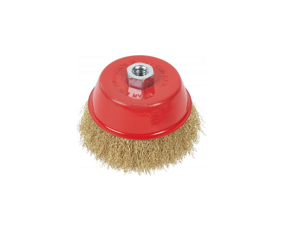 Купить Щетка проволочная чашечная гофрированная 100мм х M14 HAMMER                                         
