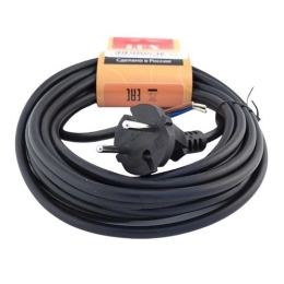 Купить Шнур сетевой черный LUX V2 ПВС 2*0,75 1,5м с вилкой без з/к                                         