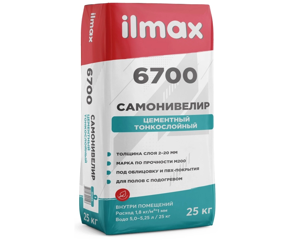 Купить Самонивелир цементный Ilmax 6700  25кг                                                              