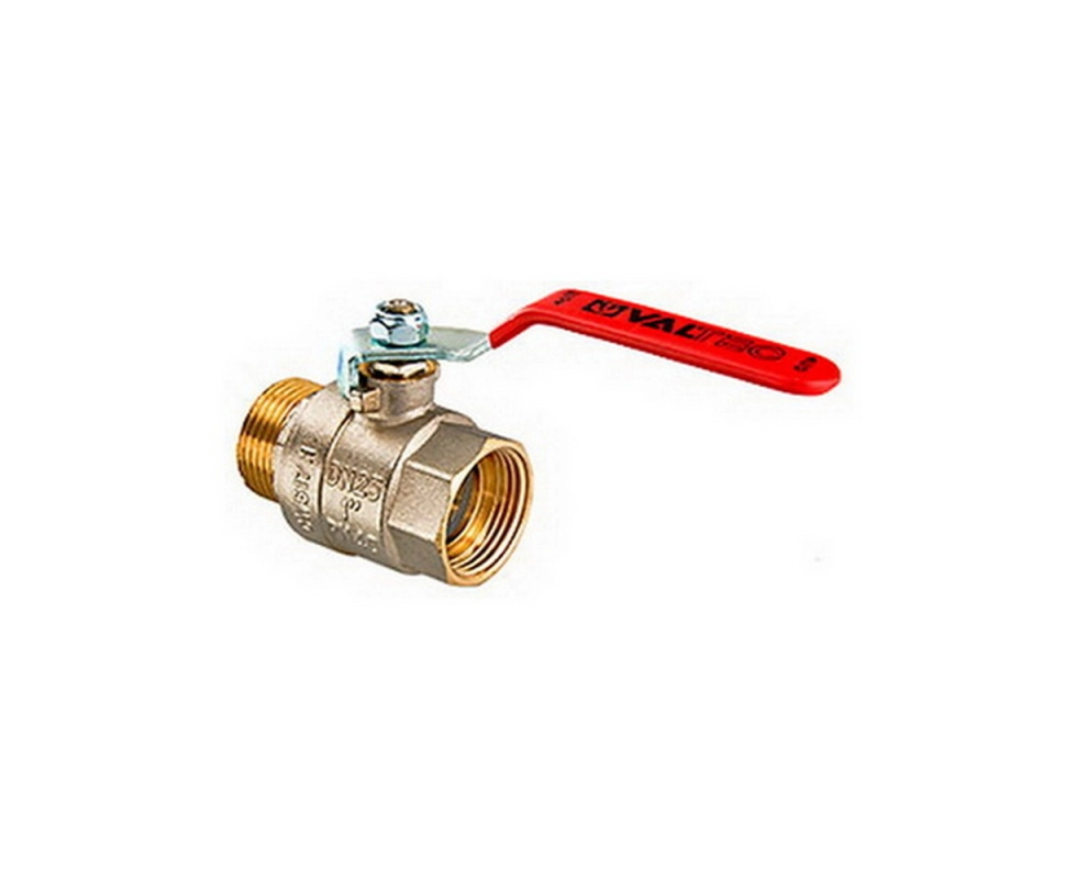 Купить Кран шаровый BASE стальная рукоятка 1 1/4'' внутренняя-наружная резьба Valtec                        