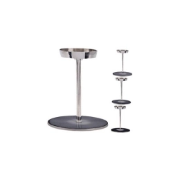 Купить Подсвечник из металла 7х7х20см никелерованный  A04315420                                            