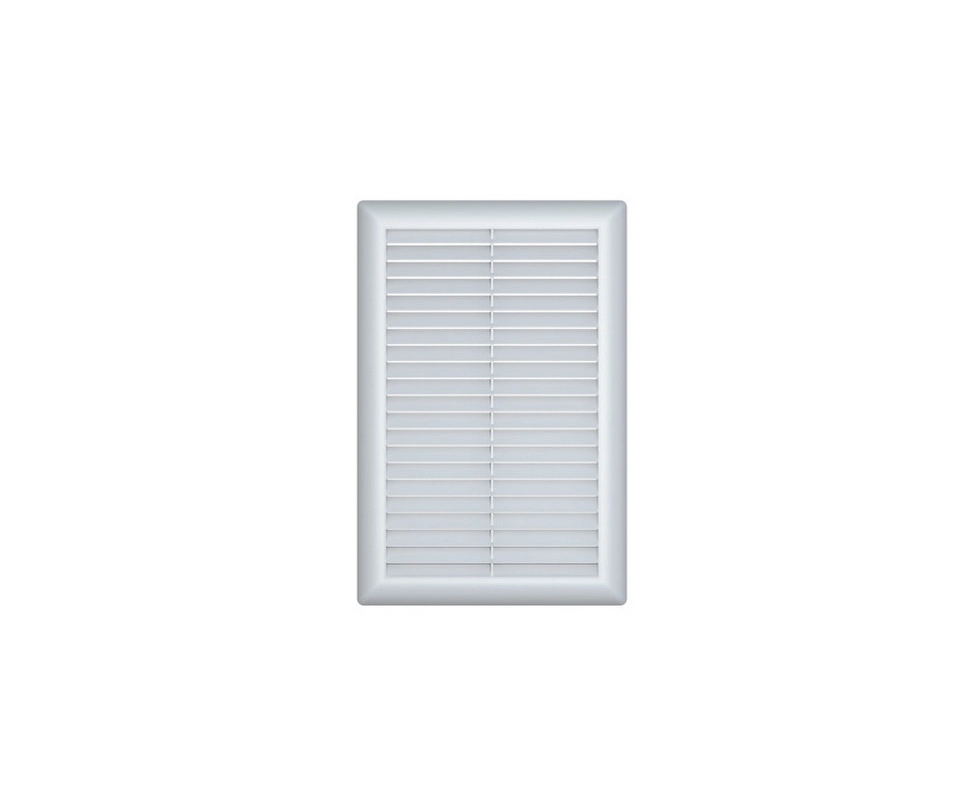 Купить Решетка вентиляционная пластиковая с обратным клапаном белая РВ1К-04 (250х250) Vents                