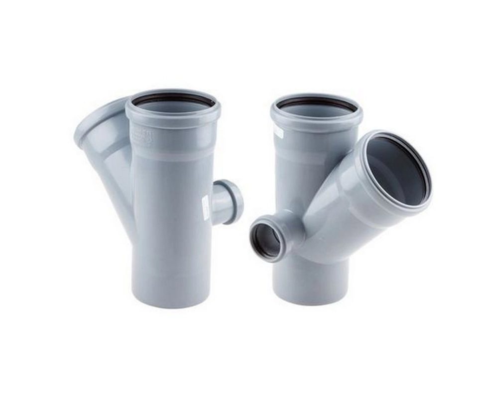 Купить Крестовина двухплоскостная для внутр. канализации левая 110/110х45/50/50                            