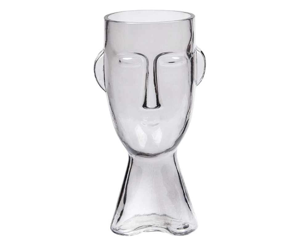 Купить Ваза стеклянная Фейс 120х110х235мм прозрачный                                                       