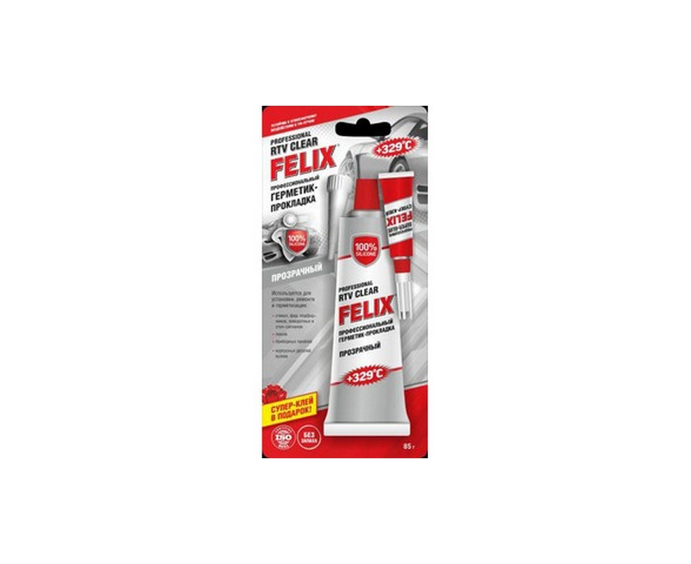 Купить Герметик прокладка профессиональный прозрачный FELIX 85г                                            