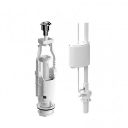 Купить Арматура для бачков BERGES Eko 21 двухкнопочный нижний клапан 030621                                