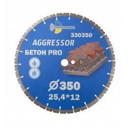 Купить Диск алмазный Бетон 350*25.4*12мм PRO AGGRESSOR Trio-Diamond                                        