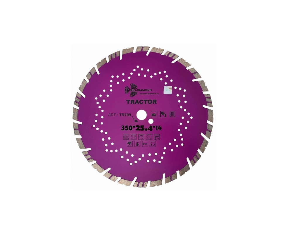 Купить Диск алмазный 350*25,4*14мм серия Tractor Trio-Diamond                                              