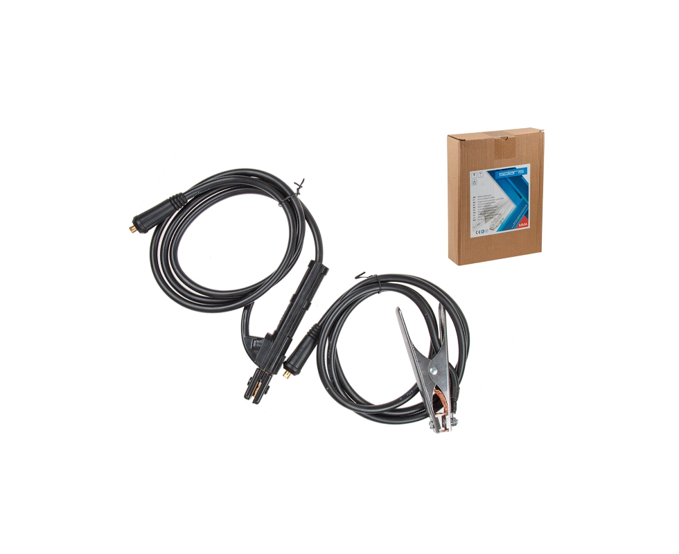 Купить Комплект сварочный для ММА (до 200А, 2+2м) SOLARIS                                                  