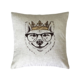 Купить Подушка декоративная MATEX BIBOP КОРОЛЬ СОБАКА В ОЧКАX 40x40                                        