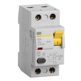 Купить УЗО ВД1-63 2Р 40А 30мА IEK                                                                          