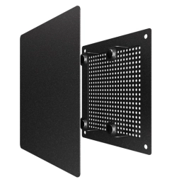 Купить Решётка вентиляционная 140х140 (115х115мм) разъемная на магнитах окрашенная сталь 1414RVM BLACK ERA 