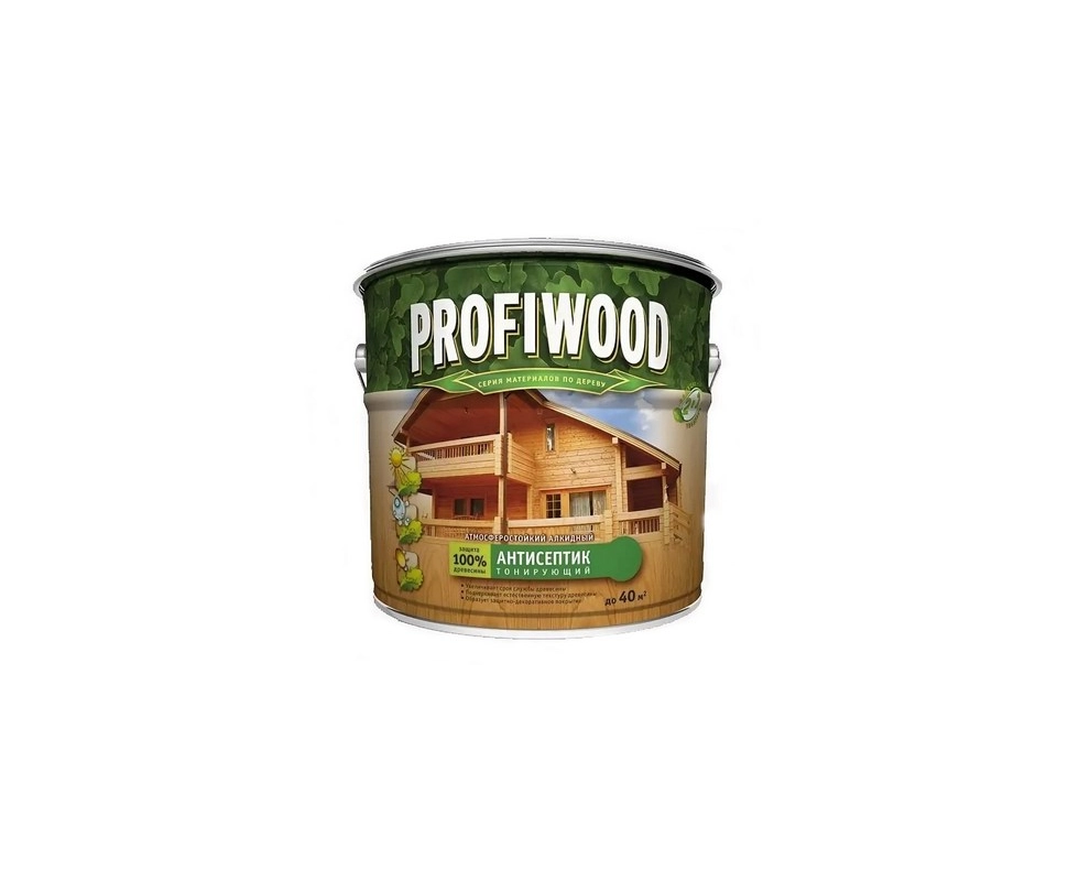 Купить Антисептик лаковый тонирующий PROFIWOOD атмосферостойкий алкидный орех 2.6 л                        