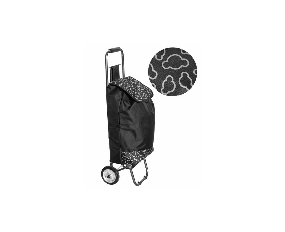 Купить Сумка тележка хозяйственная цвет чёрный  арт 1500                                                   