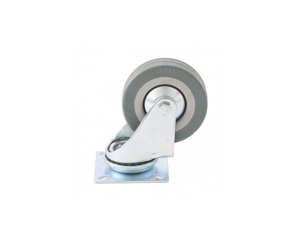 Купить Колесо поворотное D 100 мм с платформенным креплением Сибртех                                       