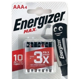 Купить Батарейка ENERGIZER MAX LR03 AAA BL4                                                                