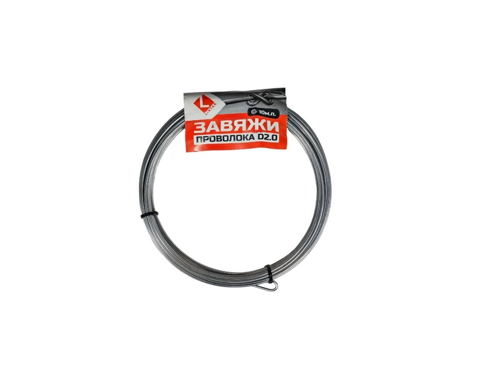 Купить Проволока оцинкованная вязальная ЗАВЯЖИ 2ммх10м.п. LIHTAR                                           