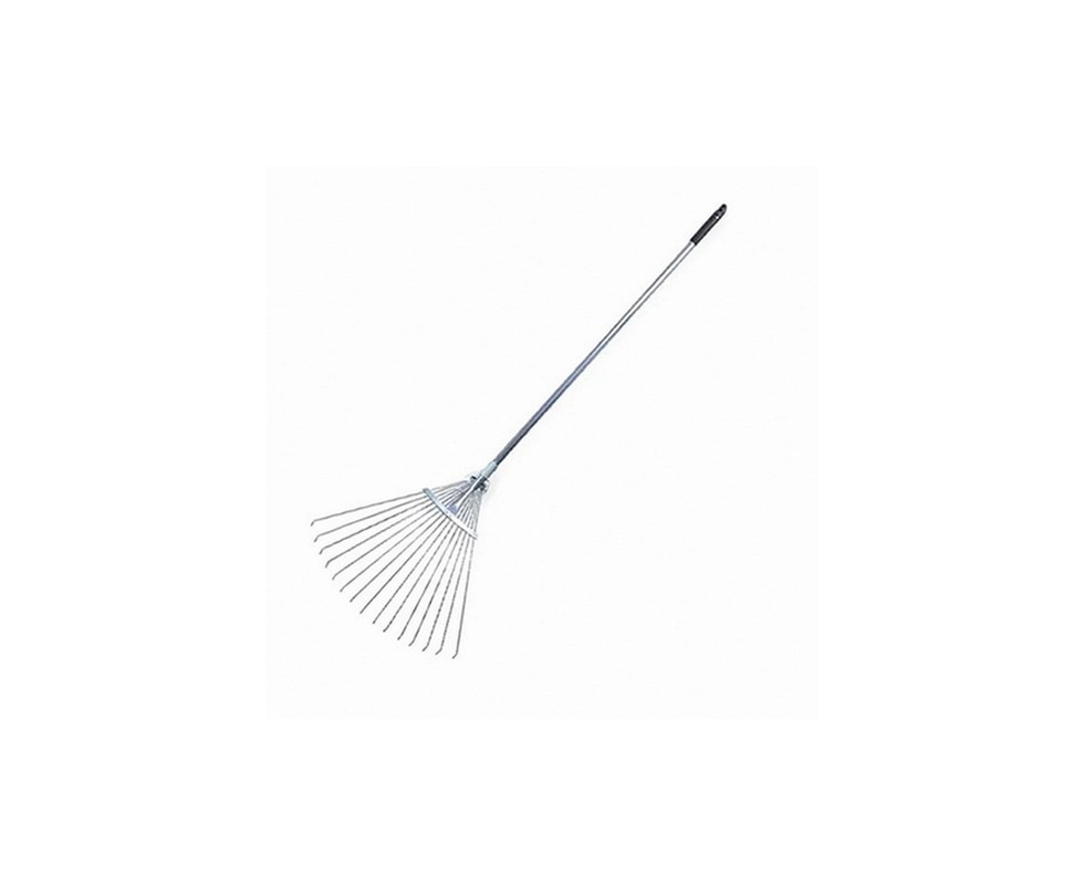 Купить Грабли веерные регулируемые металлические с черенком И19МС                                          