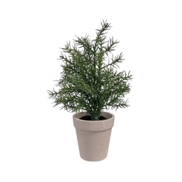 Купить Ель искуственная со снегом 25см в горшке из керамики 681565                                         