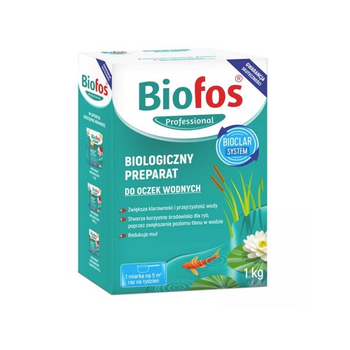 Купить Биофос профессиональный биологический препарат для прудов, очищает воду, улучшает прозрачность, 1кг 