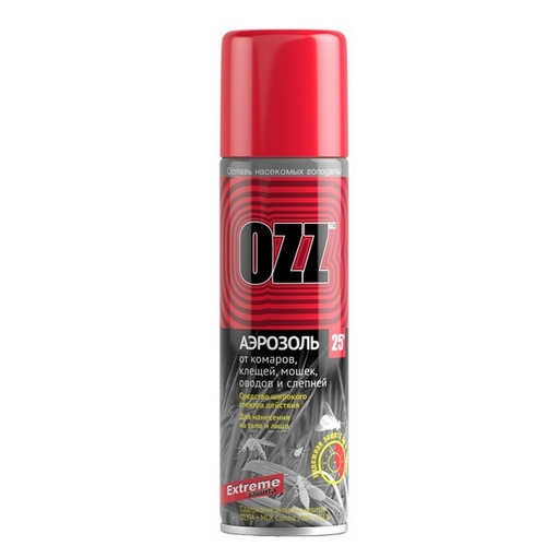 Купить Аэрозоль от комаров мошек и клещей 3 в 1 OZZ 150 мл