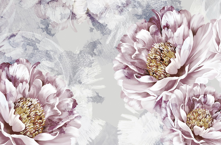 Купить Фотообои Сюжет В443 ''Пион'' размер 4,10 * 2,70                                                       