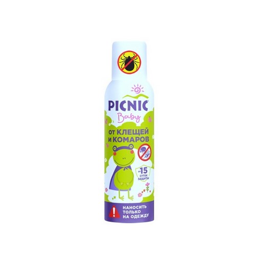 Купить Аэрозоль от клещей и комаров Picnic Baby 125 мл                                                     
