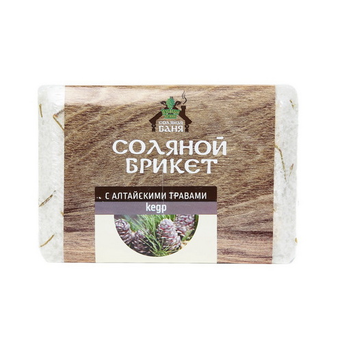 Купить Брикет соляной для бани и сауны с Алтайскими травами Кедр 1,35 кг СД-0058