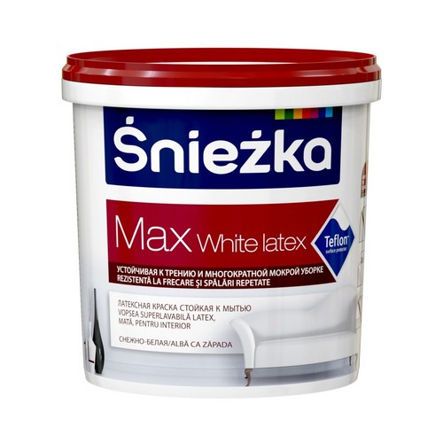 Купить Краска акриловая интерьерная Max White Latex 10,0л Sniezka