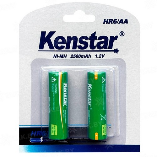 Купить Аккумуляторы никель-металлгидридные KenStar HR6/AA Ni-Mh 2500 mAh BL-2                              