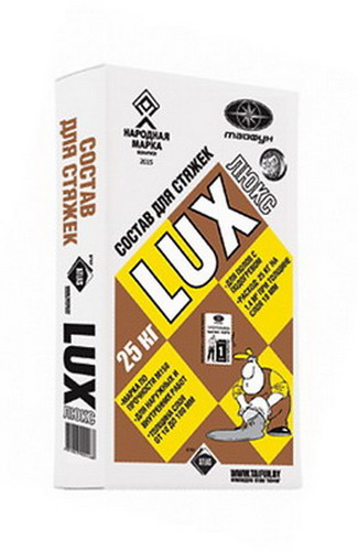 Купить Смесь для стяжек Lux цементная 25кг                                                                 