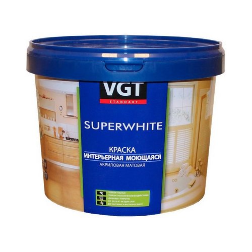 Купить Краска интерьерная моющаяся  ВД-АК-1180 база A 13 кг VGT