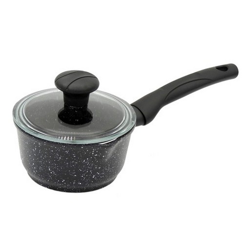 Купить Ковш 0,75л со стеклянной крышкой Гранит G09 0,75G                                                   