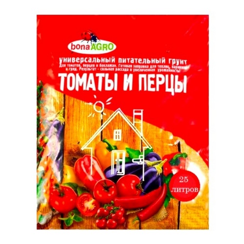 Купить Грунт для томатов и перцев питательный Bona Agro 5л                                                 
