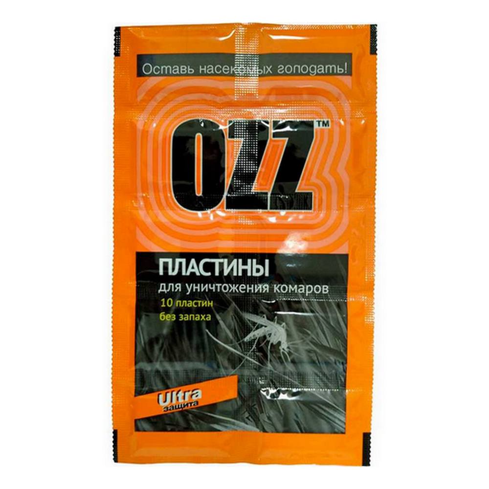 Купить Пластины к электрофумигатору для уничтожения комаров OZZ 18 Ultra 10 шт