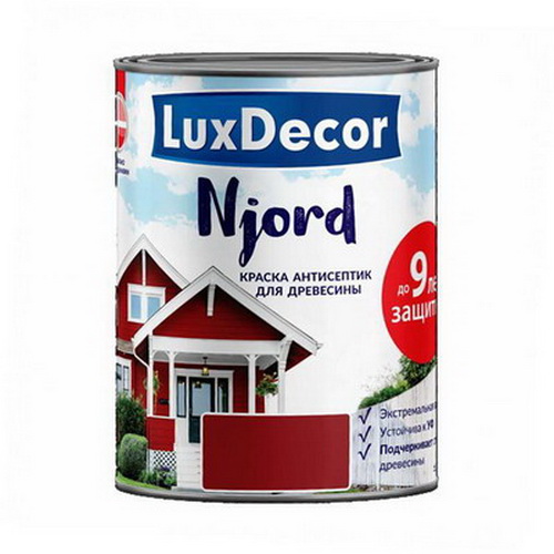 Купить Краска антисептик для древесины Luxdecor Njord вулканический пляж 0.75л