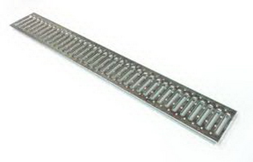 Купить Решетка водоприемная РВ-10,13,6,100 штампованная стальная оцинкованная с отверствием для крепления