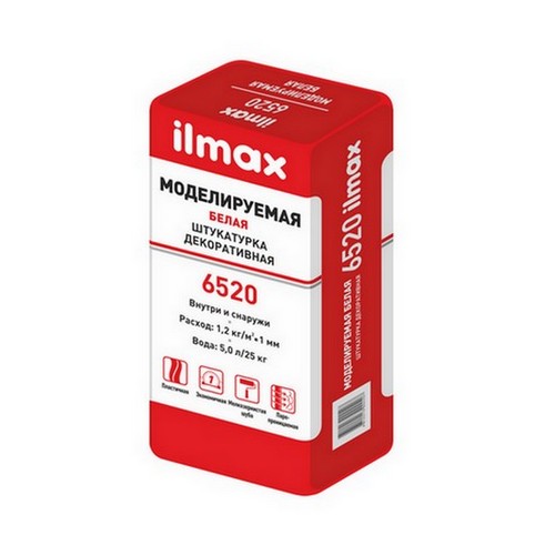 Купить Штукатурка декоративная Ilmax 6520 моделируемая
 20кг                                              