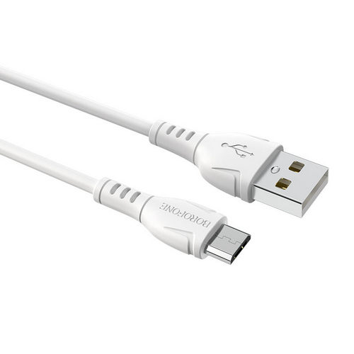 Купить Кабель Borofone BX51 USB на Micro-USB 1,0м 2,0А силикон белый