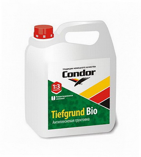 Купить Грунтовка акриловая Tiefgrund Bio антиплесневая 5 кг Condor