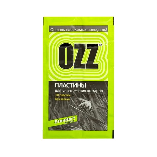 Купить Пластины к электрофумигатору для уничтожения комаров OZZ Standart 10 шт