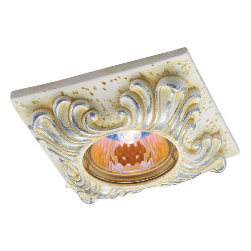 Купить Светильник встраиваемый IP20 GX5.3 50W 12V SANDSTONE Китай 369569 NT12 123 желтый/серебро