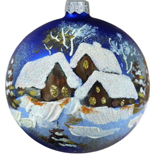 Купить Шар стеклянный декорированный 80 в63 8Ш0122                                                         