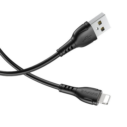 Купить Кабель Borofone BX51 USB на Lightning 1,0м 2,0А силикон черный