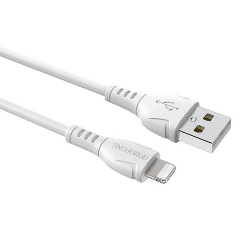 Купить Кабель Borofone BX51 USB на Lightning 1,0м 2,0А силикон белый