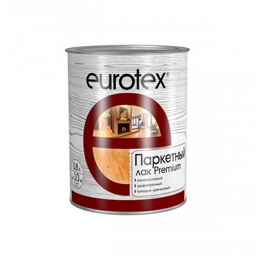 Купить Лак паркетный алкидно-уретановый EUROTEX PREMIUM полуматовый 0,8л Рогнеда