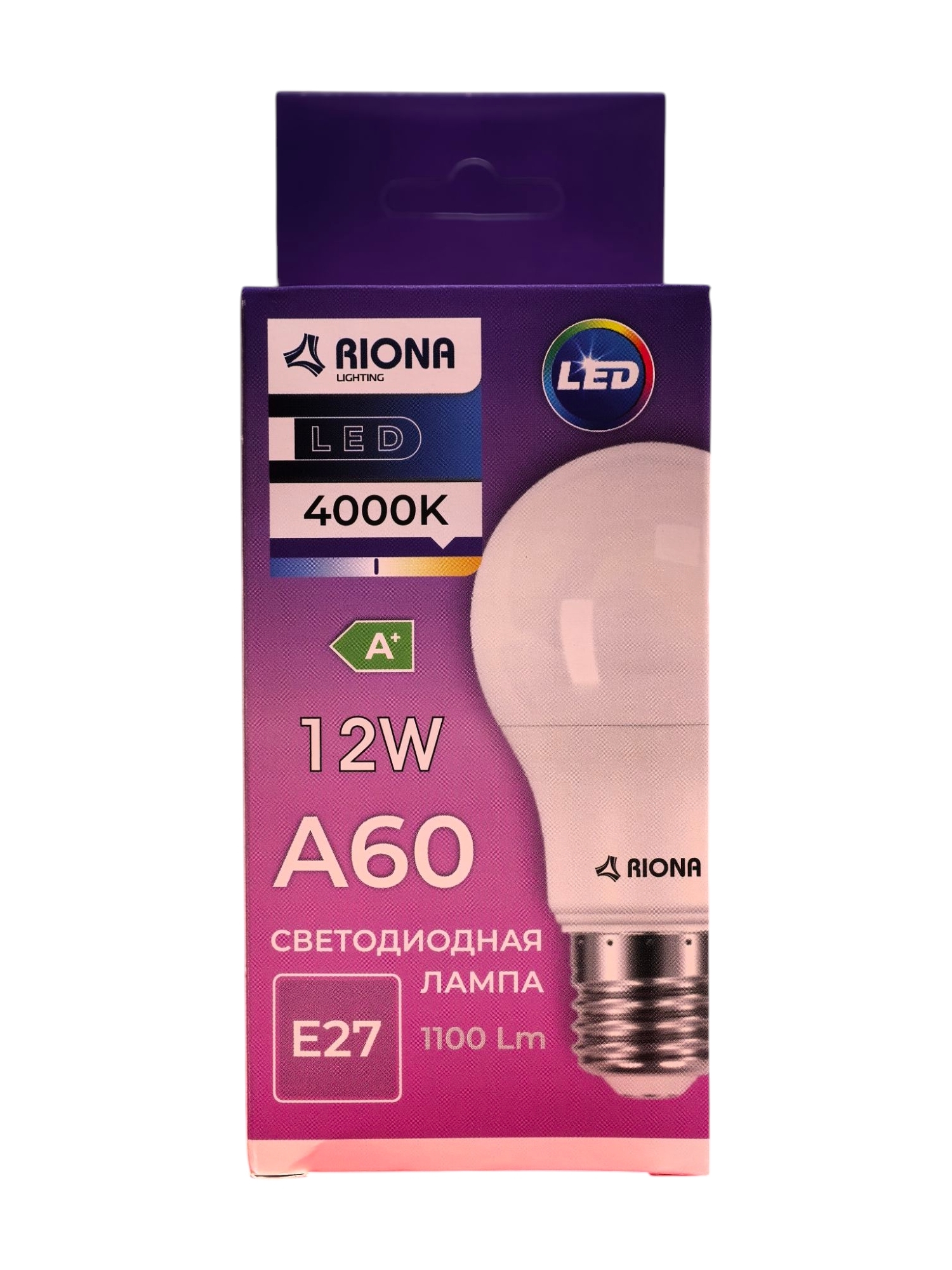 Купить Лампа светодиодная RIONA Lighting LED A60 12W 4000K E27                                             