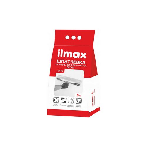 Купить Шпатлевка полимерная Ilmax 6440 белая 5кг                                                           